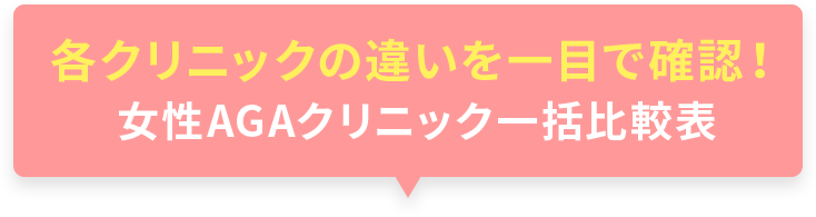 結局どう違うのか一覧で見たい！と思ったあなたにAGAクリニック一括比較表
